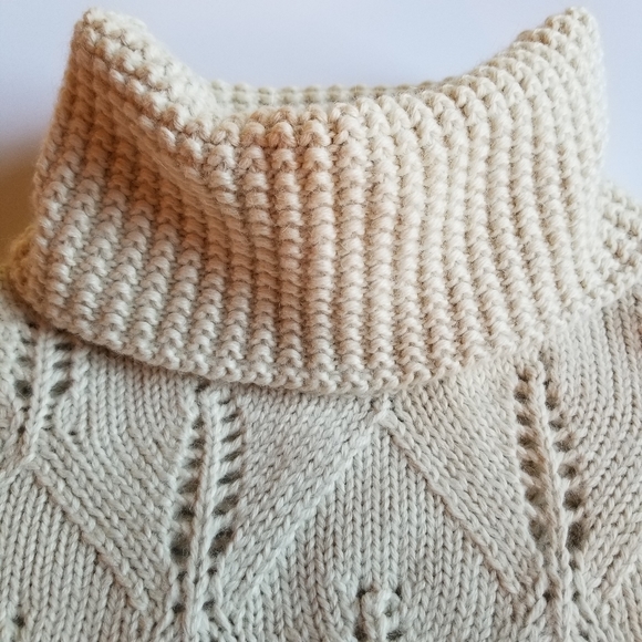 MIRA FLORES Designs Baby Alpaca Sweater, beige XS - Picture 6 of 10
